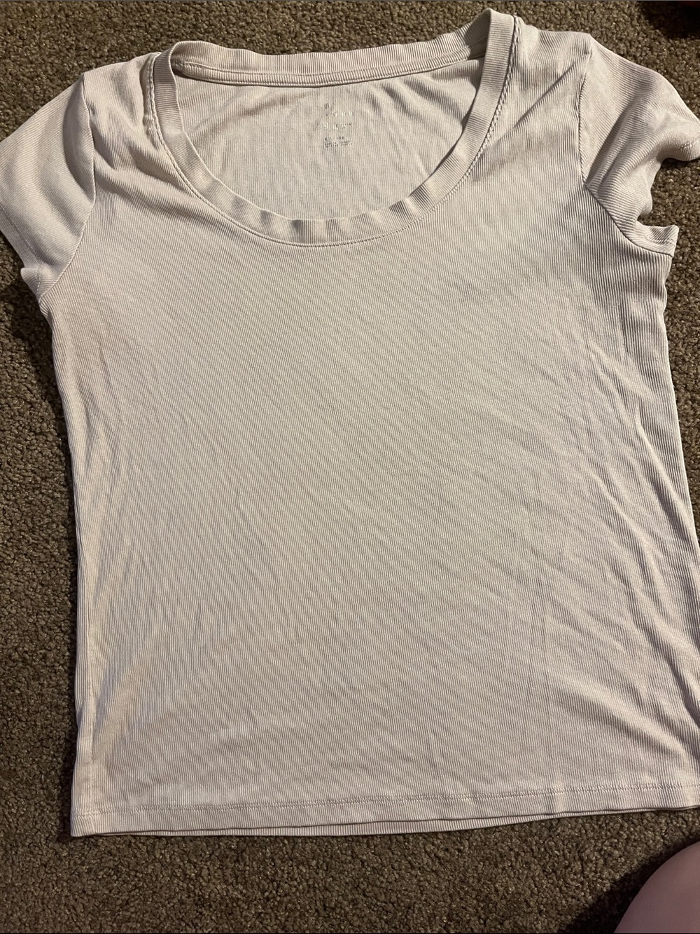 a new day Women's Scoop Neck Short Sleeve Top - Light Cream